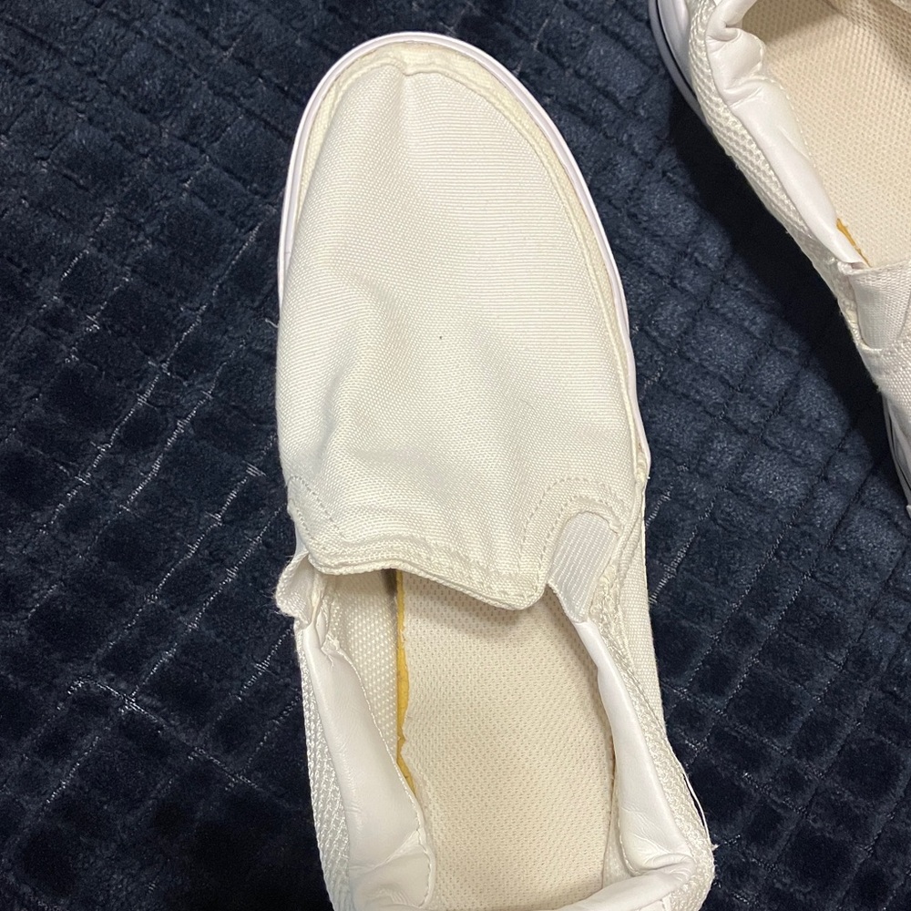 Nike White Canvas Slip-On Shoes Women's Size 8.5 - Picture 5 of 11
